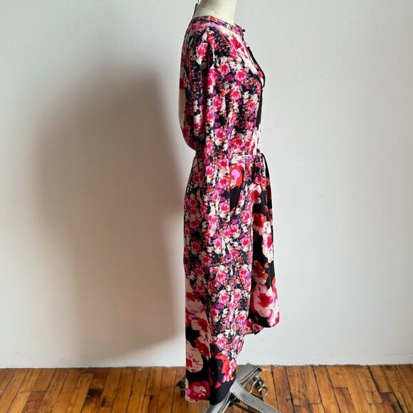 YOANA BARASCHI Maximalist Pink Print Button-Front Dress - Picture 3 of 8